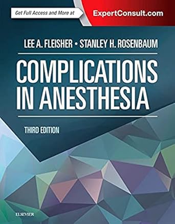 Complications in Anesthesia 3rd Edition